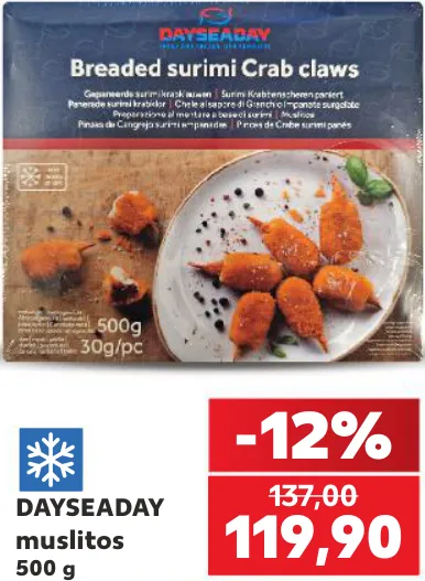 DAYSEADAY Muslitos, 500 g