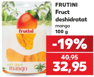 Сушёное манго FRUTINI, 100 г