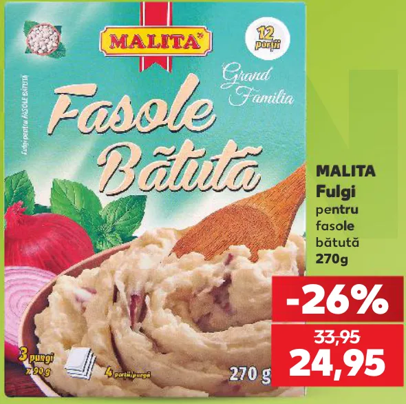 MALITA Пластівці для квасолевого пюре, 270 g