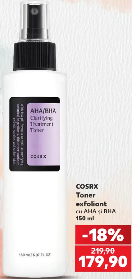 COSRX Отшелушивающий тонер с AHA и BHA, 150 ml