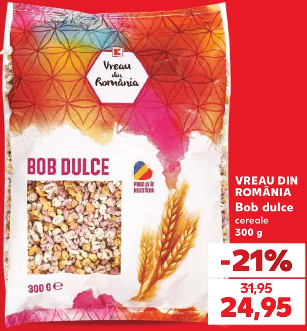 Vreau din România Bob dulce cereale, 300 g