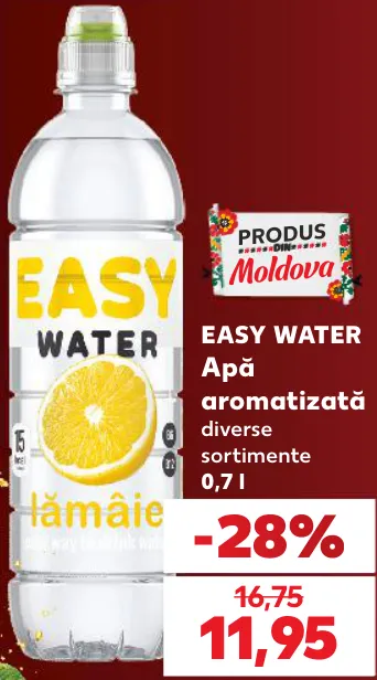 EASY WATER Apă aromatizată, 0,7 l