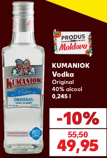Kumaniok Vodka Original, 0,245 l