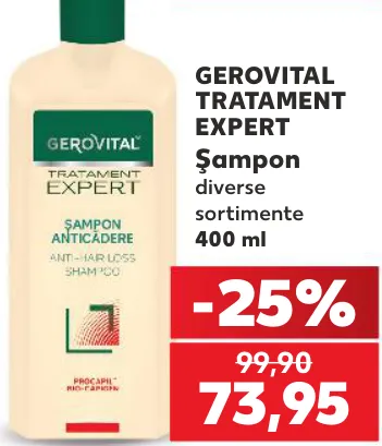 Gerovital TRATAMENT EXPERT Șampon, 400 ml