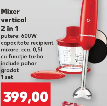 Mixer vertical 2 în 1