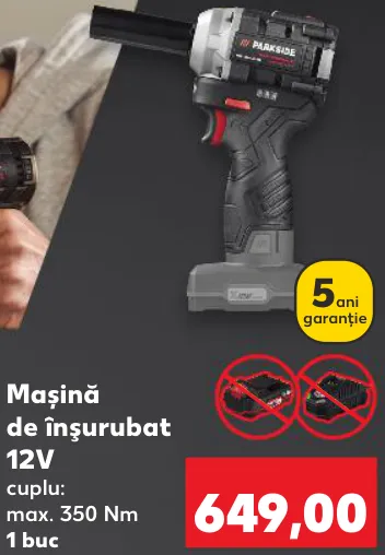 PARKSIDE PERFORMANCE Mașină de înșurubat 12V — 1 buc