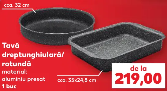Tavă dreptunghiulară/rotundă BRIO Hard Rock, 1 buc
