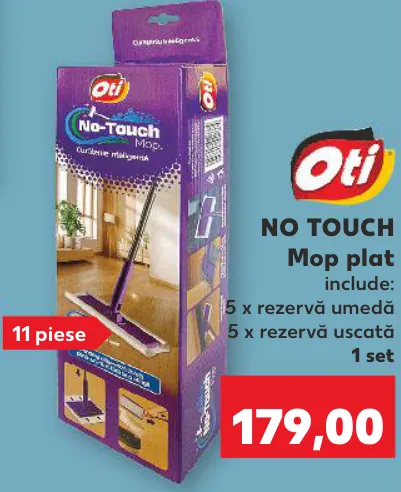 Oti NO TOUCH Mop plat, 1 set