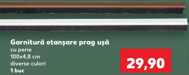 Parkside Garnitură etanșare prag ușă cu perie, 100 × 4,8 cm; 1 buc