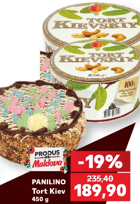 Tort Kiev Panilino, 450 g