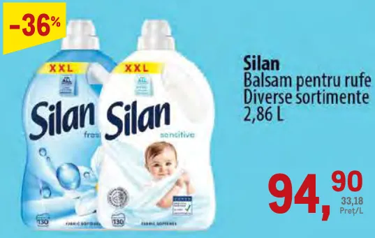 Silan Balsam pentru rufe 2,86 L