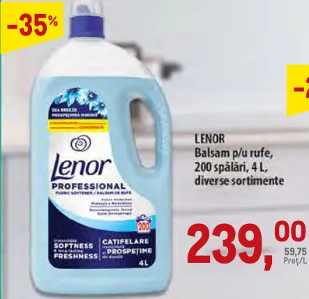 LENOR Balsam pentru rufe, 4 L