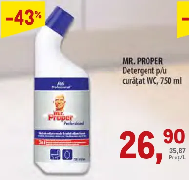 MR. PROPER Засіб для чищення унітаза, 750 мл
