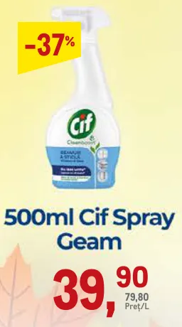 Spray pentru geamuri Cif, 500 ml