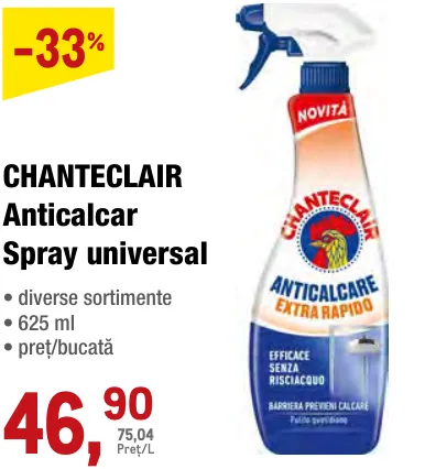 CHANTECLAIR Spray universal anticalcar 625 ml