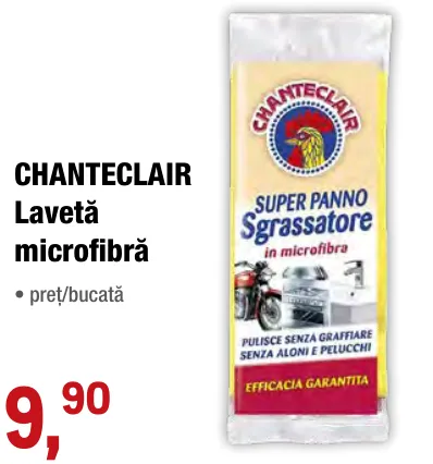 CHANTECLAIR Lavetă din microfibră