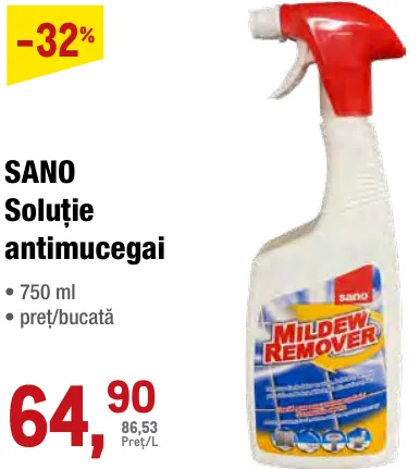 SANO Soluție antimucegai, 750 ml