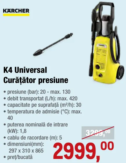 Curățător cu presiune Kärcher K4 Universal