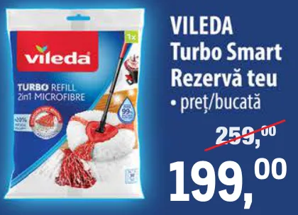 Сменная насадка для швабры Vileda Turbo Smart