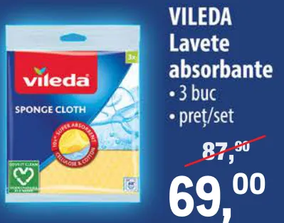 Lavete absorbante Vileda, 3 buc.