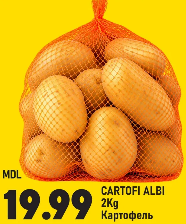 Cartofi albi, 2 kg