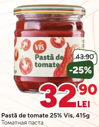 Томатная паста Vis 25%, 415 г