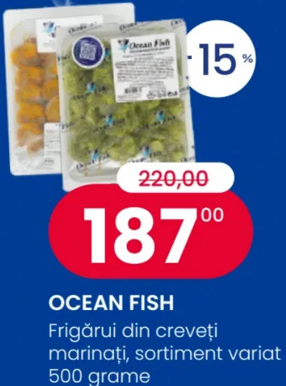 Ocean Fish Frigărui din creveți marinați, sortiment variat, 500 g