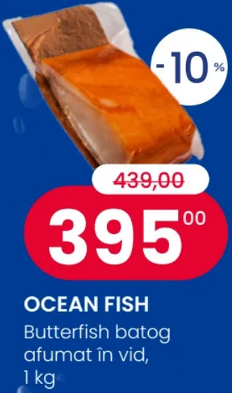 Ocean Fish Batog de butterfish afumat în vid, 1 kg