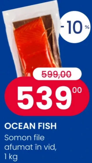 Ocean Fish File de somon afumat în vid, 1 kg