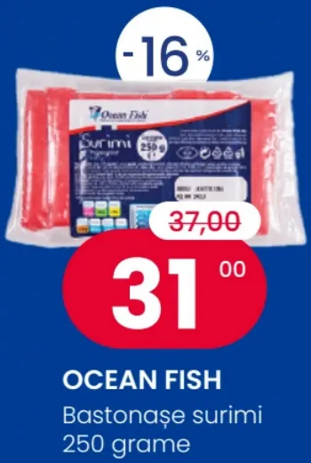 Ocean Fish Bastonașe surimi, 250 g