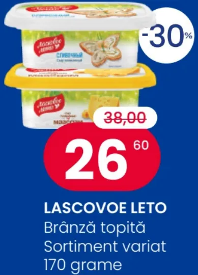 LASCOVOE LETO Brânză topită, 170 g