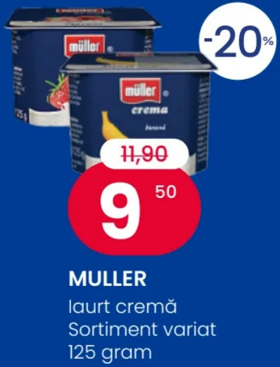 Iaurt cremă MULLER, 125 g