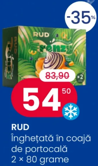 RUD Мороженое в апельсиновой кожуре, 2 × 80 г