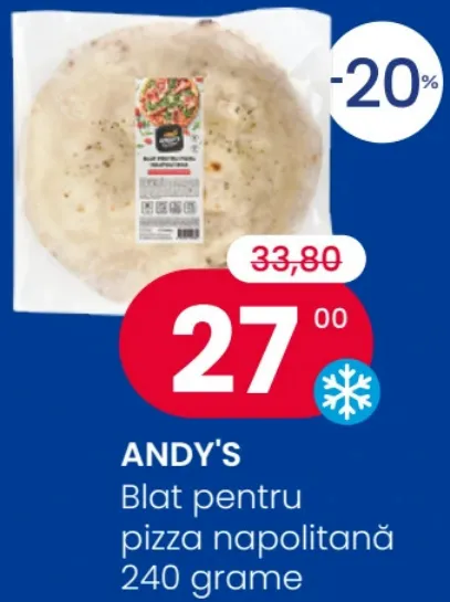 ANDY'S Основа для неаполитанской пиццы, 240 г