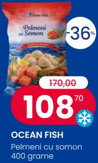 OCEAN FISH Пельмени с лососем, 400 г