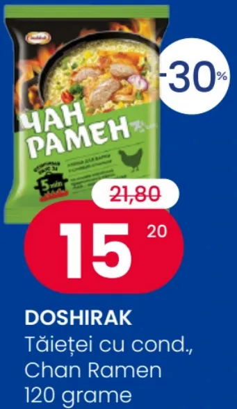 DOSHIRAK Tăieței cu condimente Chan Ramen, 120 g