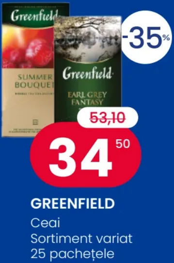 Ceai GREENFIELD, 25 pachețele