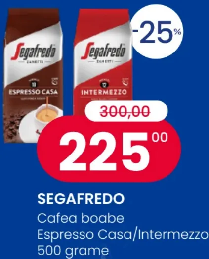 Кофе в зёрнах SEGAFREDO Espresso Casa/Intermezzo, 500 г