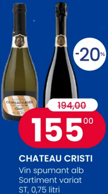 CHATEAU CRISTI Біле ігристе вино, 0,75 л