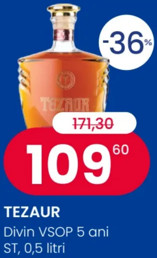 TEZAUR Divin VSOP 5 ani, 0,5 l
