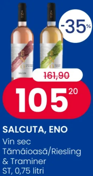 SALCUTA, ENO — Vin sec Tămâioasă/Riesling & Traminer, 0,75 l