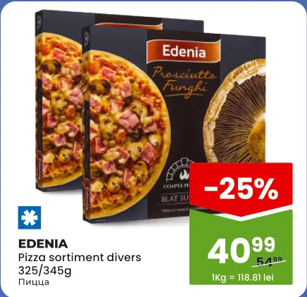 Edenia Pizza, 325/345 g