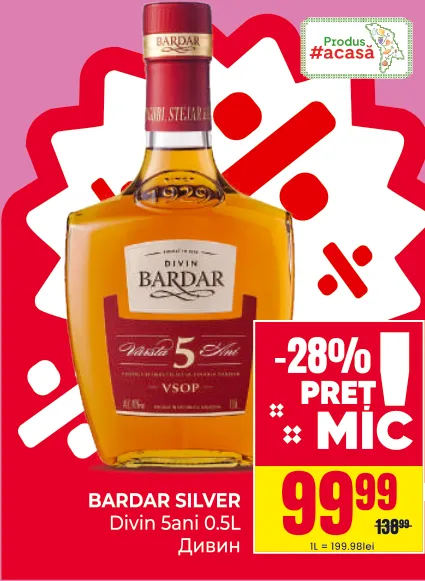 BARDAR SILVER Divin 5 ani 0.5 L