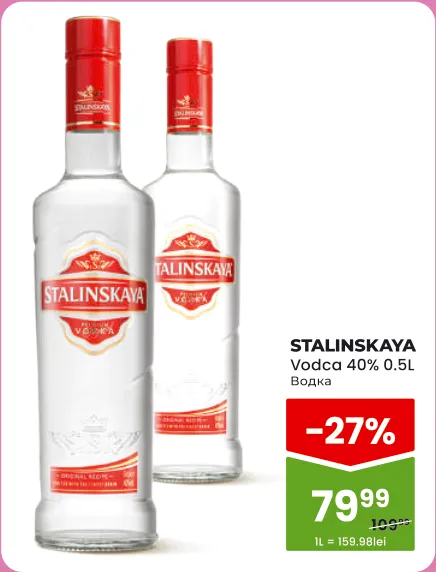 STALINSKAYA Vodca 40% 0.5 L