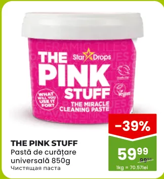 The Pink Stuff pastă de curățare universală, 850 g