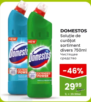 Domestos soluție de curățat în sortiment, 750 ml
