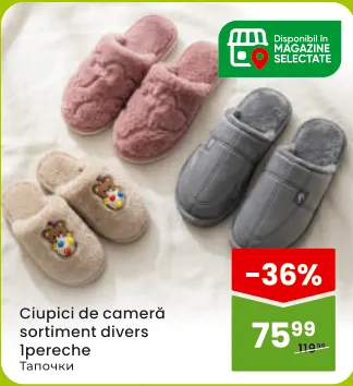 Домашні капці в асортименті, 1 пара