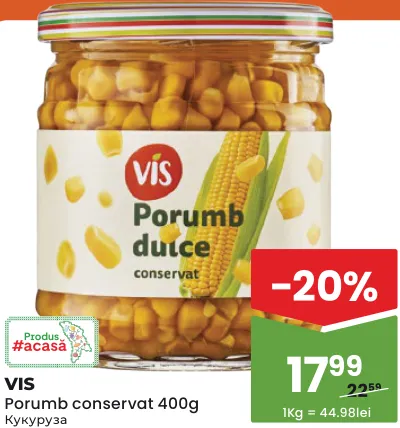 VIS Porumb conservat, 400 g