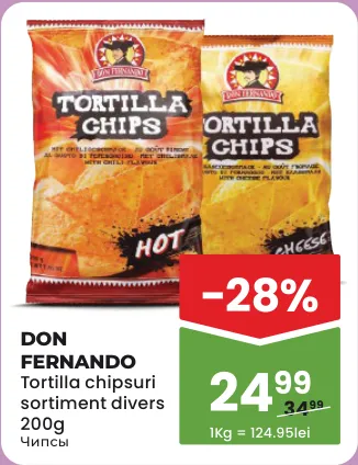 Don Fernando — Chipsuri tortilla în sortiment, 200 g