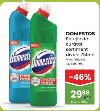 Domestos Soluție de curățat, 750 ml